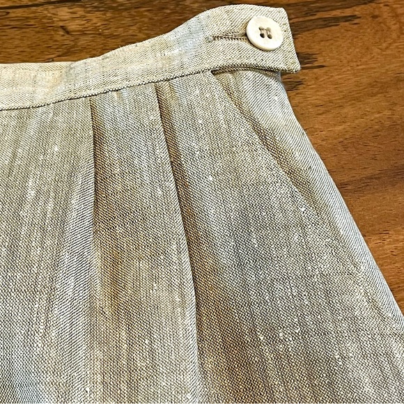 Country Sophisticates EUC by Pendleton Silk Blend Skirt Suit Wheat Color Size 8 - Picture 7 of 14